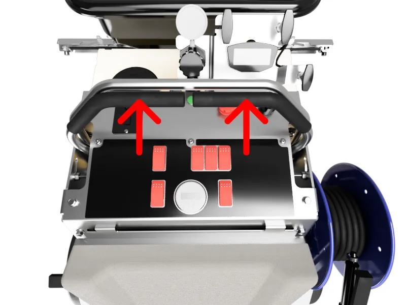 Moving both throttle bars forward