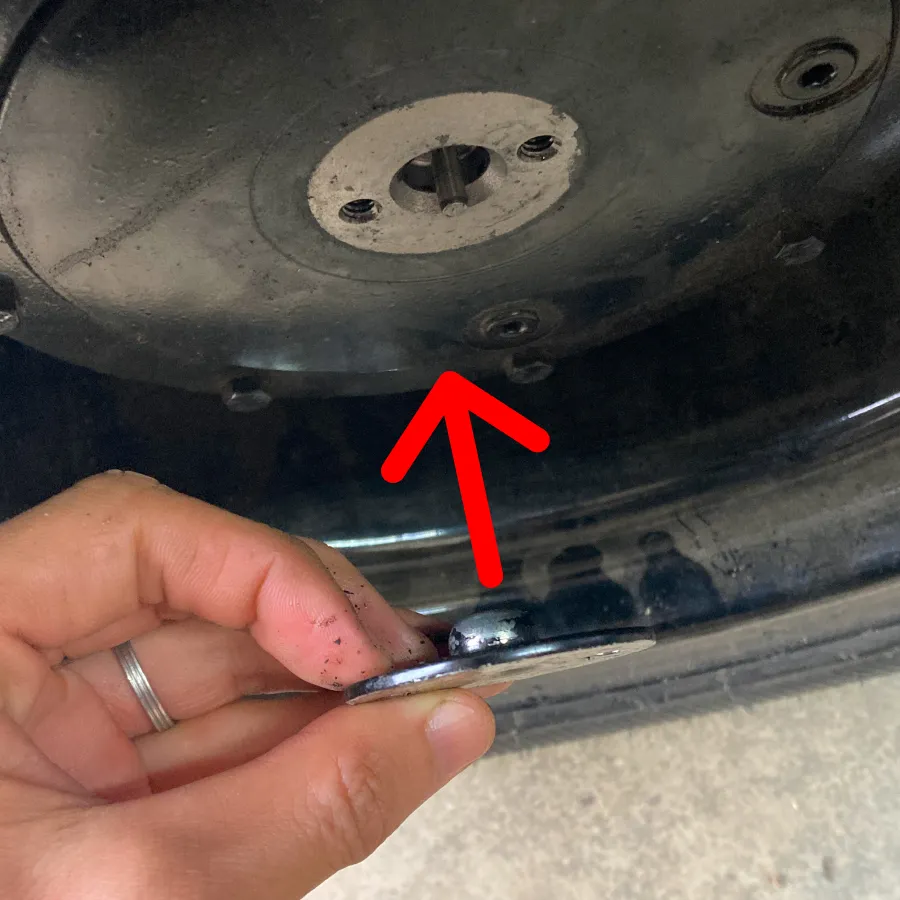 Motor disconnect cap reversed