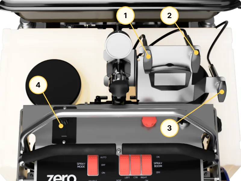 Spreader control cables